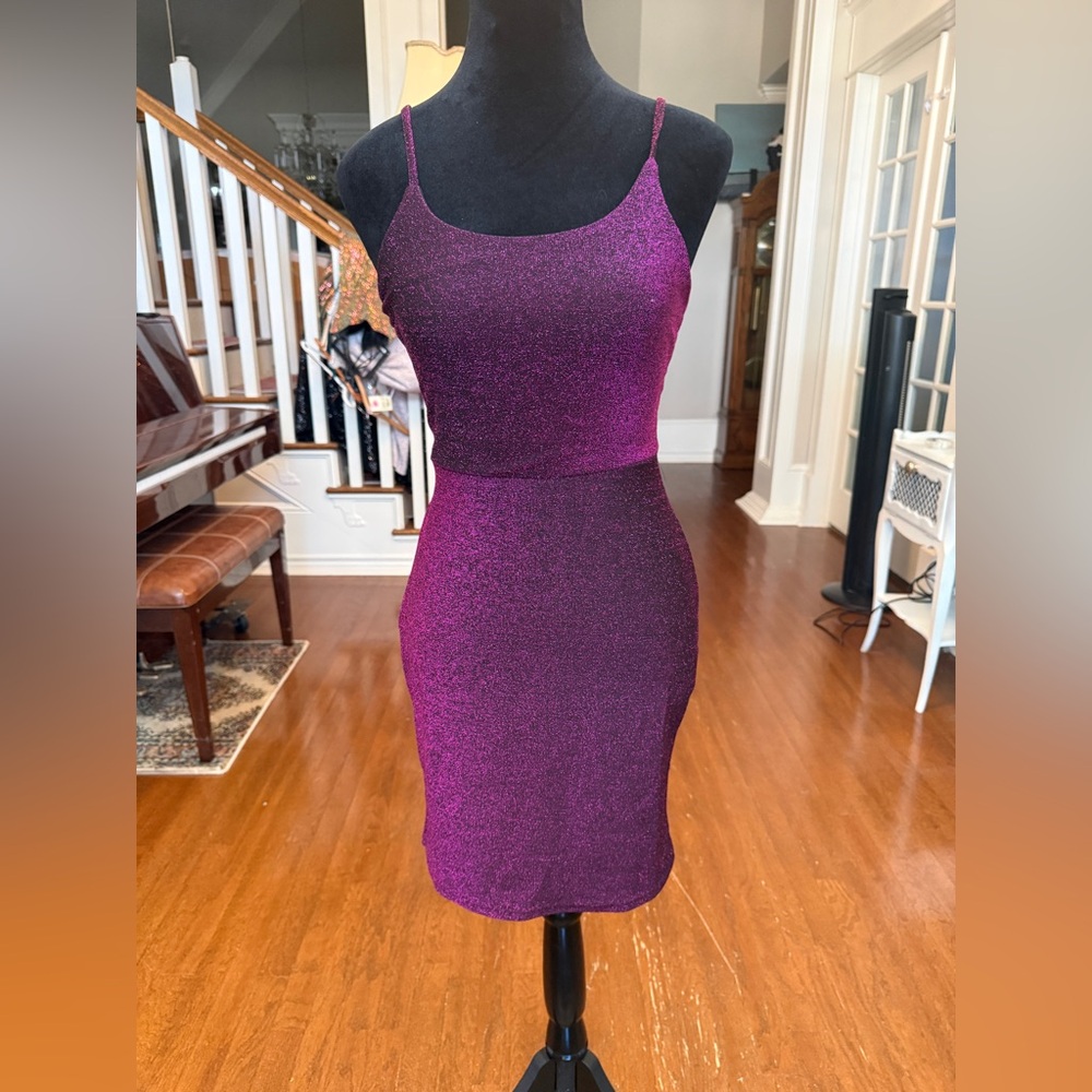 Elegant Purple Women's Dress